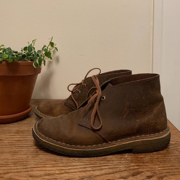 Clarks Desert Boot Distressed Beeswax Leather - Picture 3 of 8